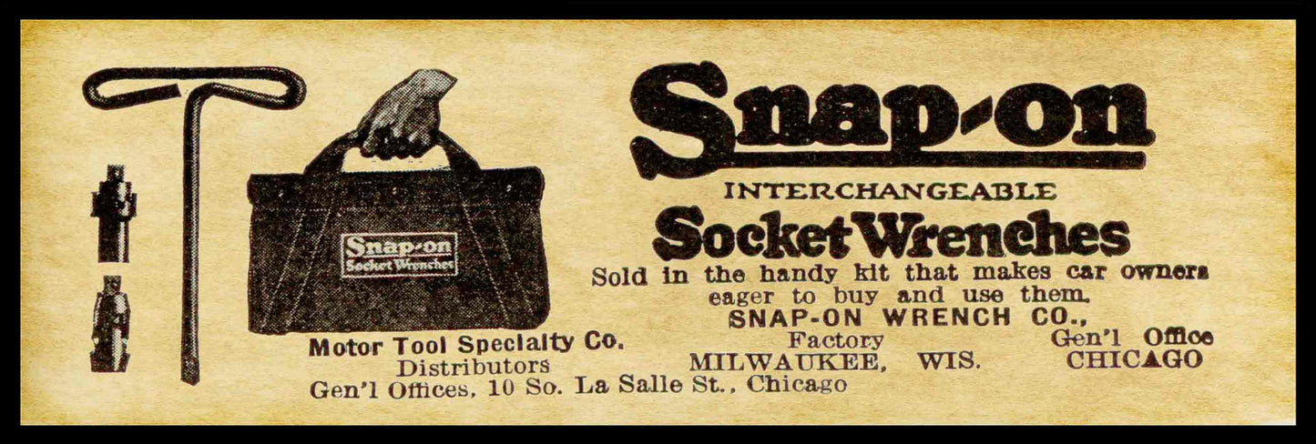 1922 SNAP ON MARQUEE 36 x 12