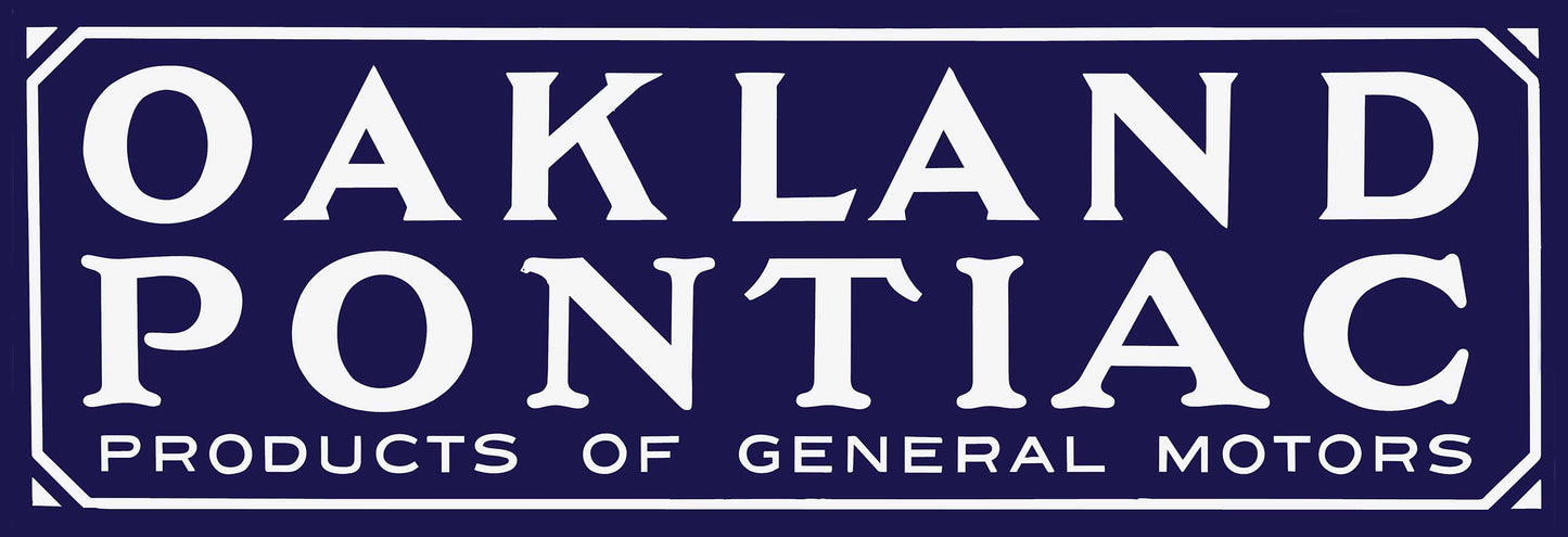 OAKLAND POINTIAC 36 x 12