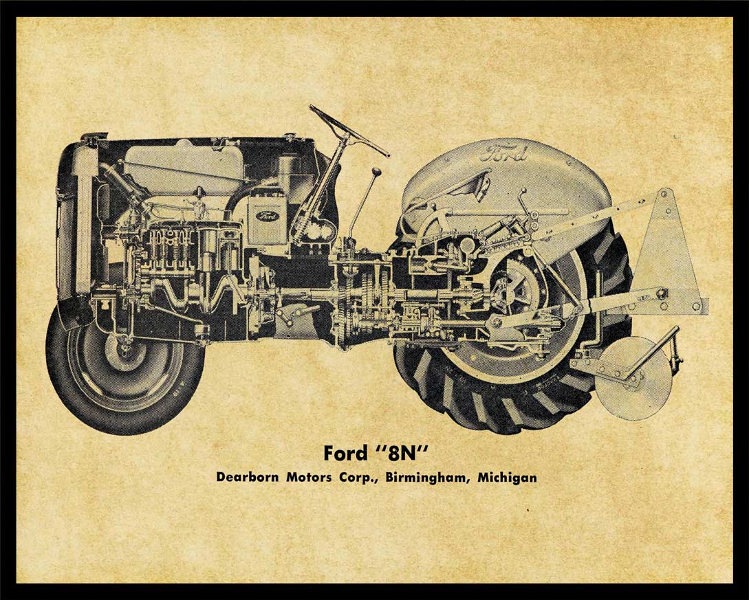 FORD MODEL 8N 30 x 24