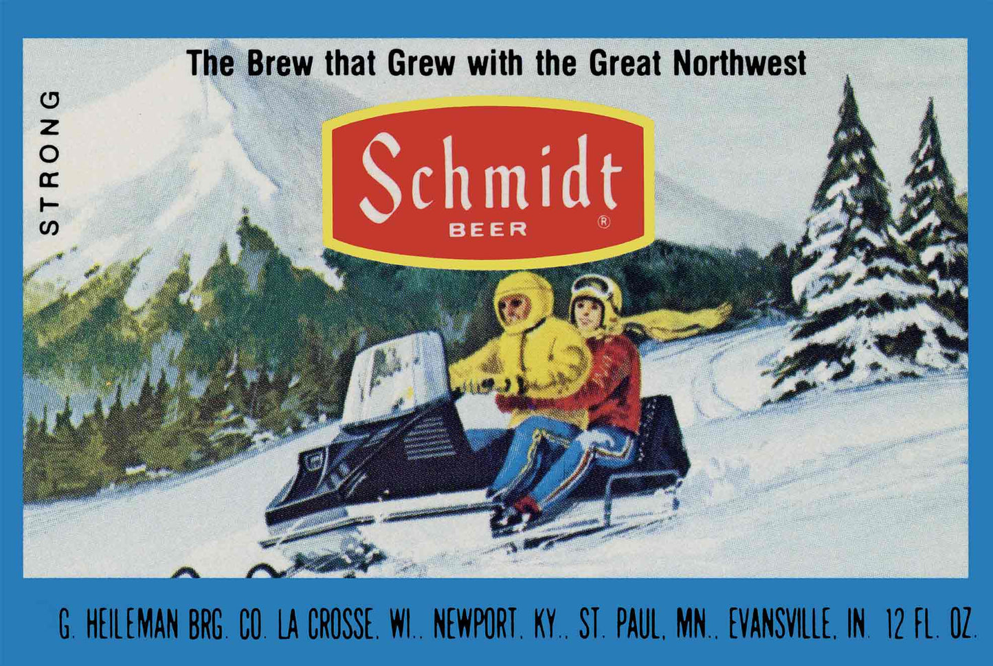 SCHMIDT STRONG SNOWMOBILE 36 x 24