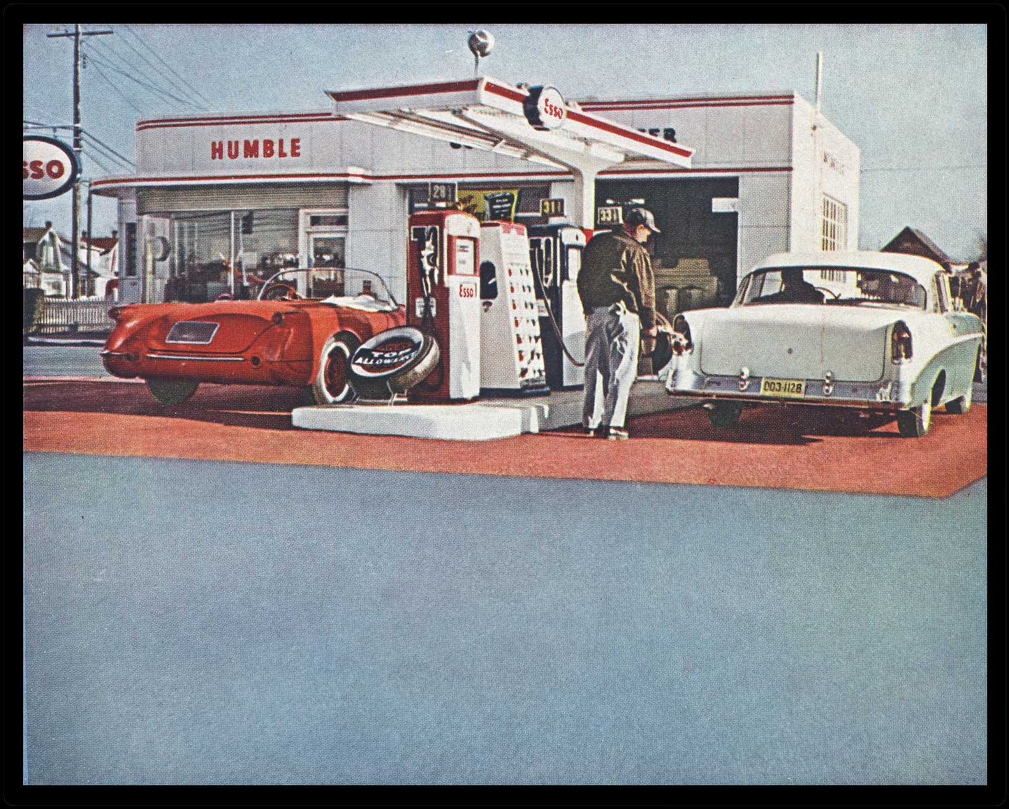 1961 HUMBLE OIL INSET 30 x 24
