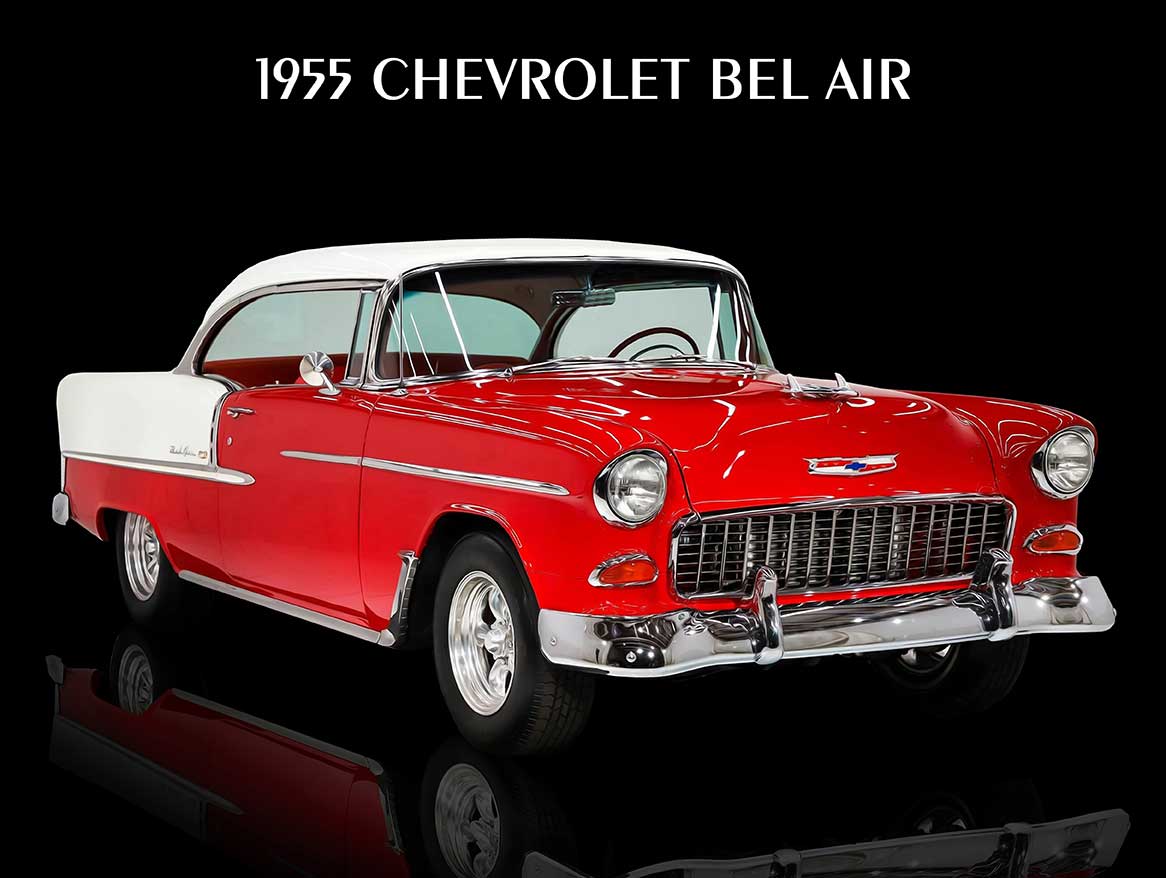 1955 CHEVROLET BEL AIR 16 x 12