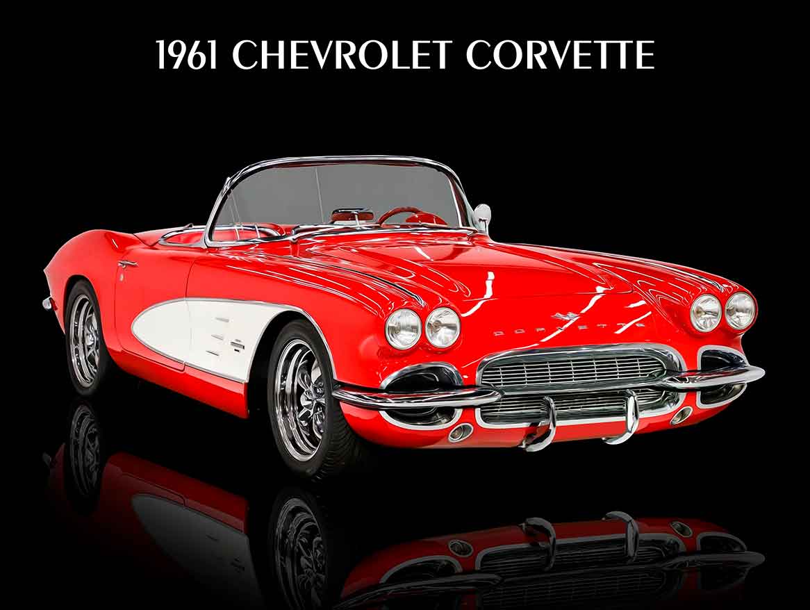1961 CHEVROLET CORVETTE 16 x 12