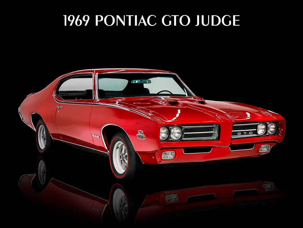 1969 PONTIAC GTO JUDGE 16 x 12