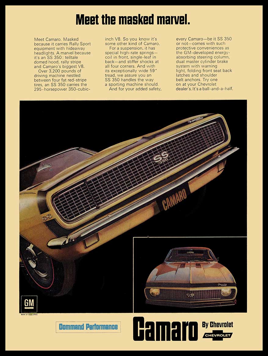 1967 CAMARO SS 12 x 16