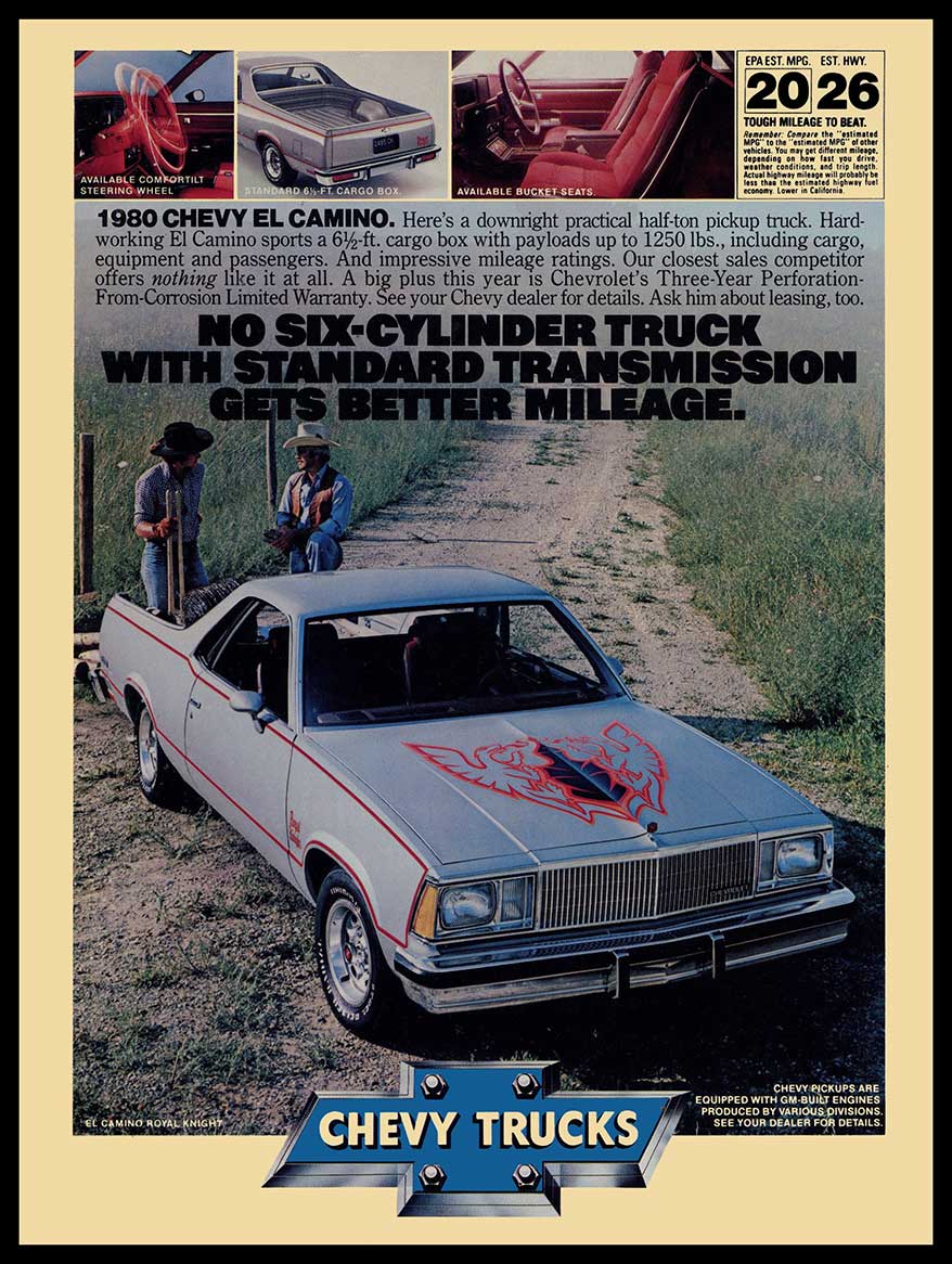1980 CHEVROLET EL CAMINO 12 x 16
