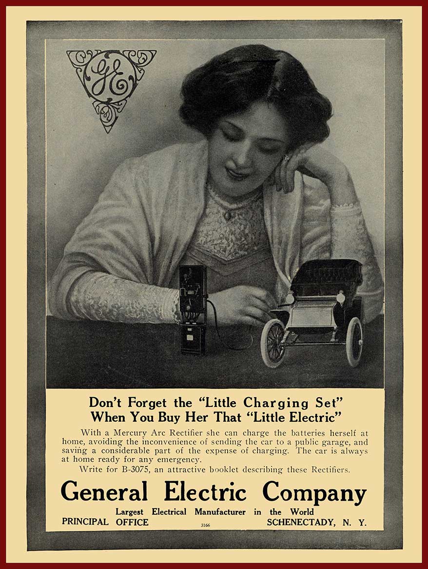 1912 GE ELEC CAR 12 x 16