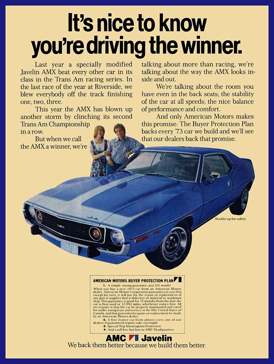 ECHO 1973 JAVELIN 1 BLUE 12 x 16