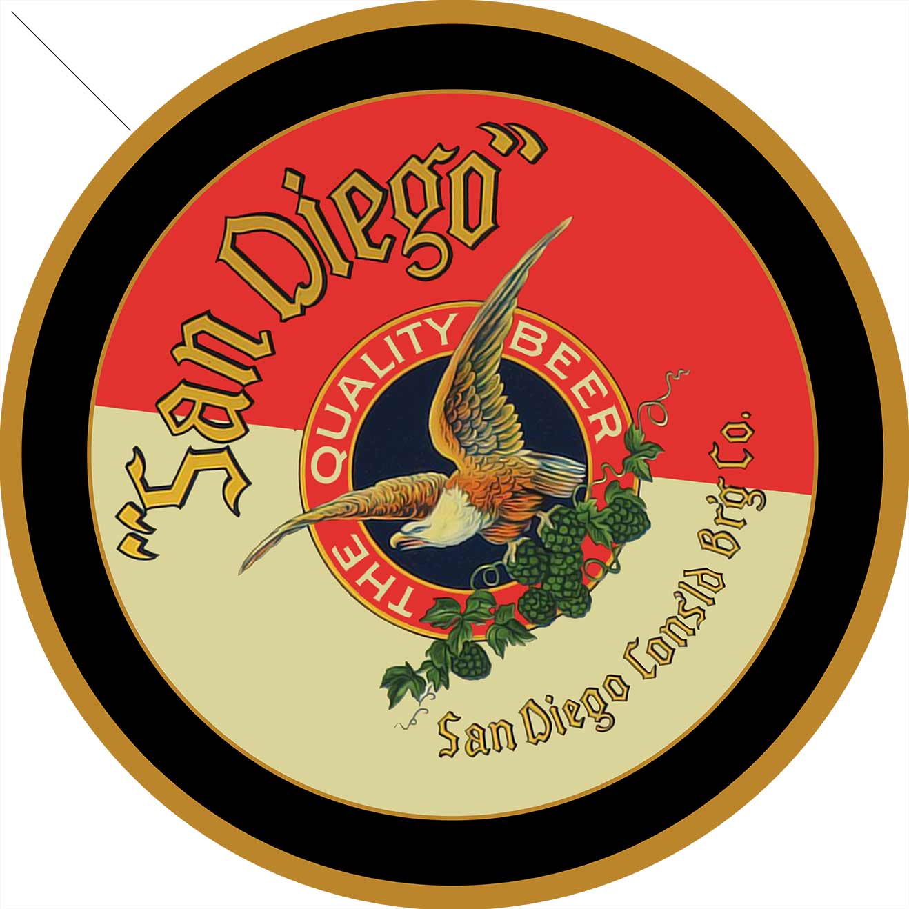 SAN DIEGO BEER 18 x 18