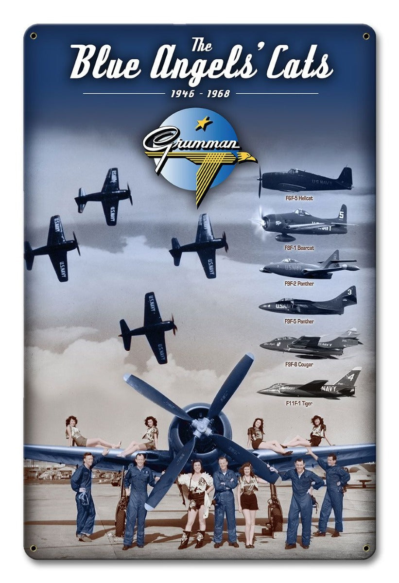 Grumman Blue Angels 12 X 18