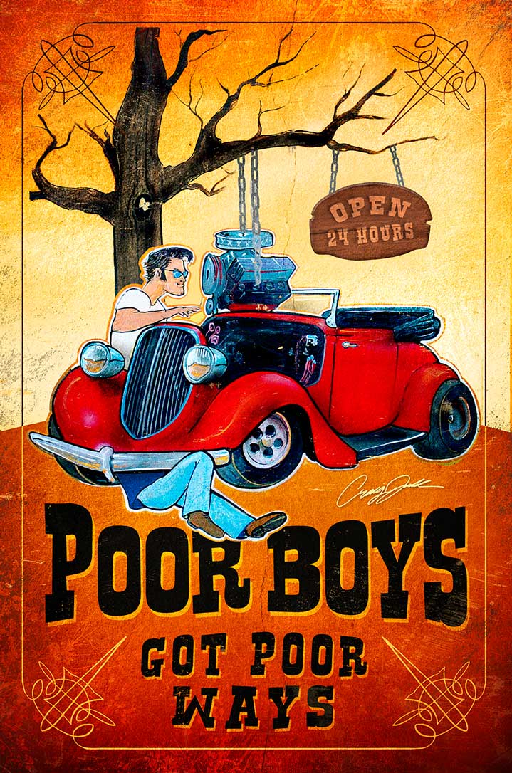 Poor Boys 12 X 18