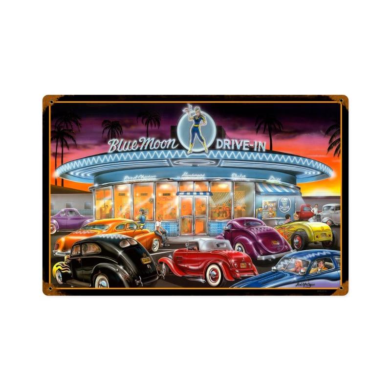 Blue Moon Drive In 18 x 12