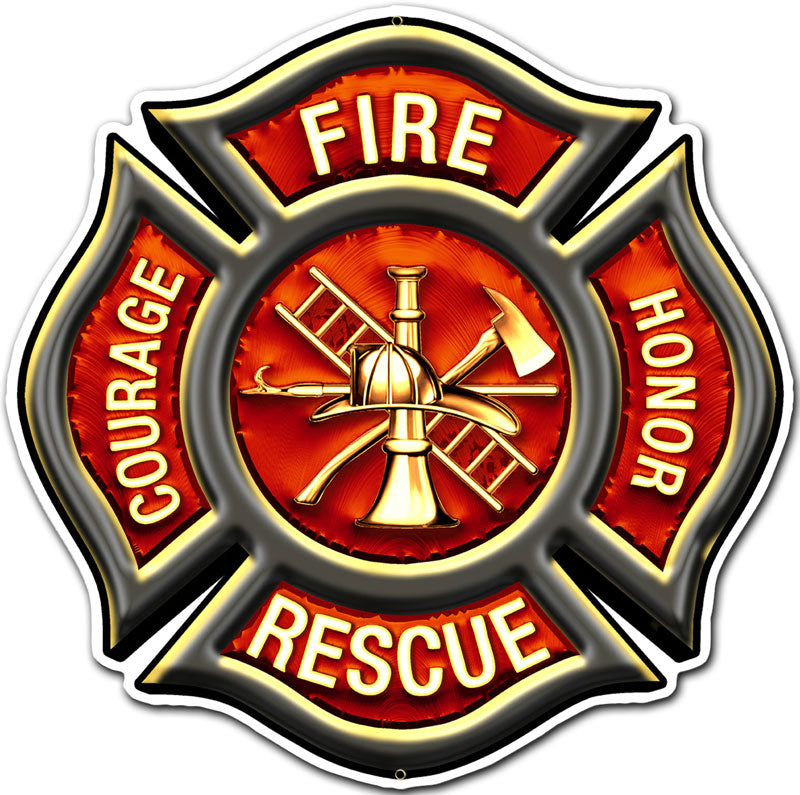 Fire Rescue Emblem 16 x 16