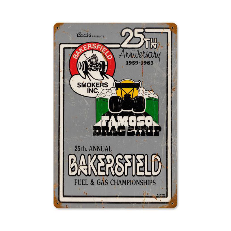 25Th Ann Bakersfield 18 x 12