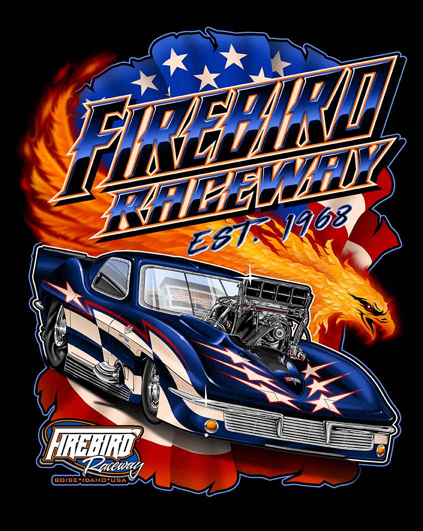 Plaque Black Firebird Raceway 12 X 15