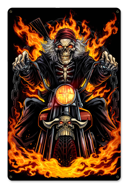 Skeleton Rider 18 X 12
