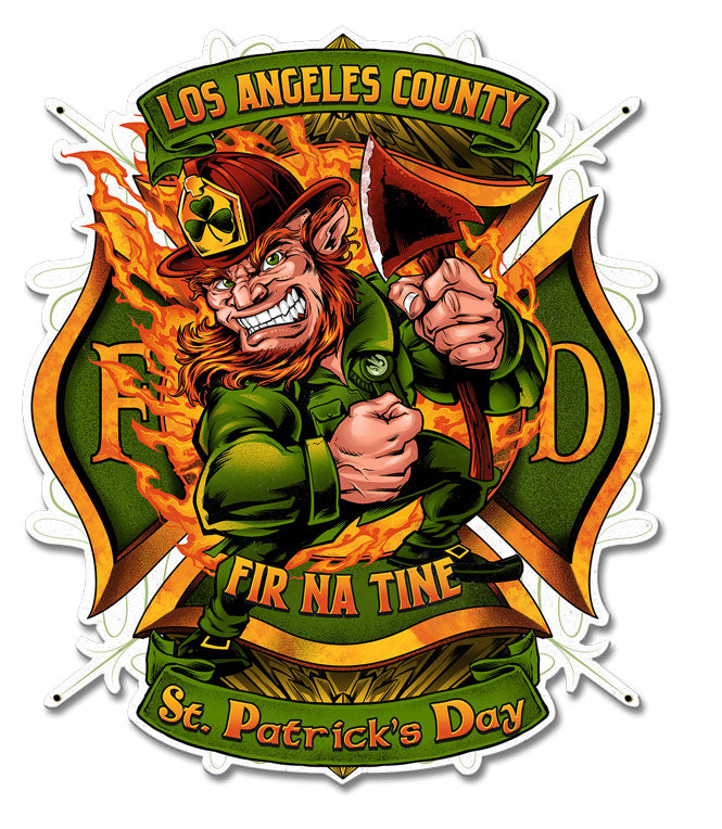 Leprechuan Fire Fighter 19 x 16