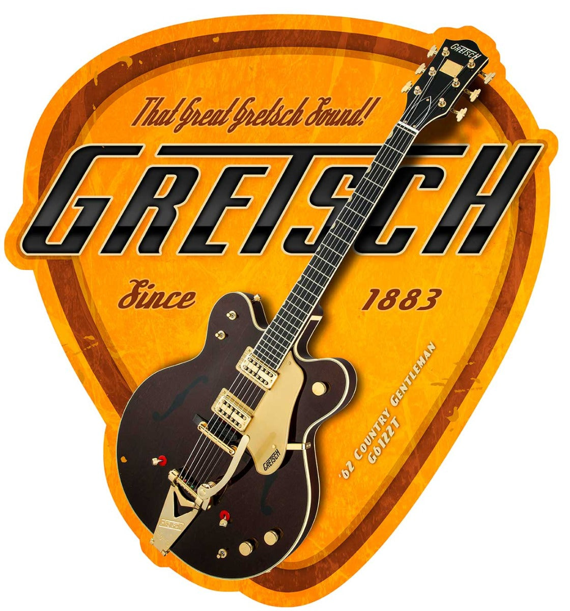 Gretch Guitar Pick 17 X 18