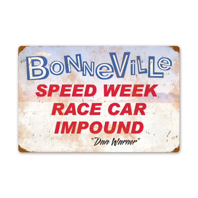 Bonneville Speed Week Race Car Impound 24 x 16