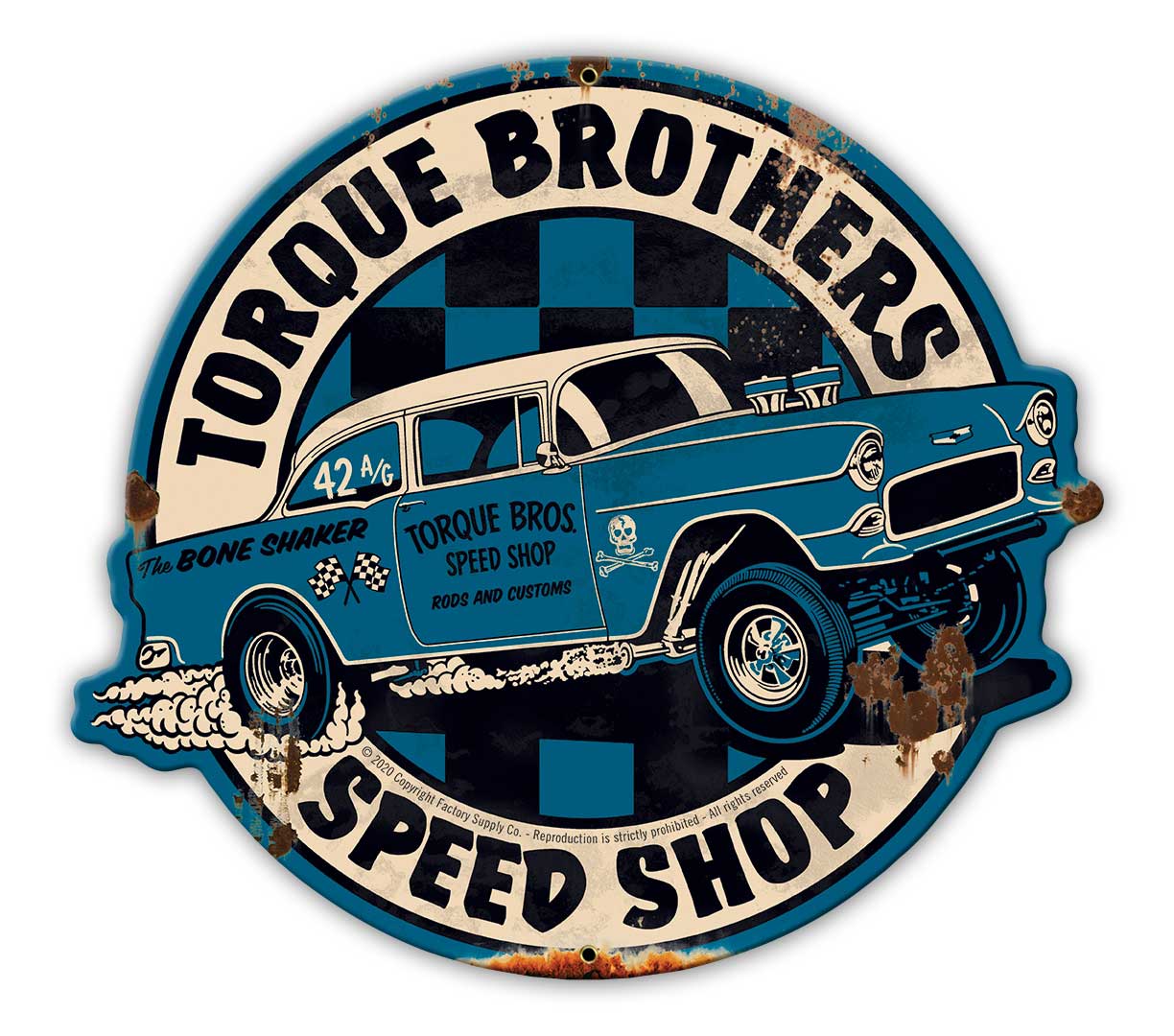 Torque Bros 55 Chevy Gasser 15 X 14