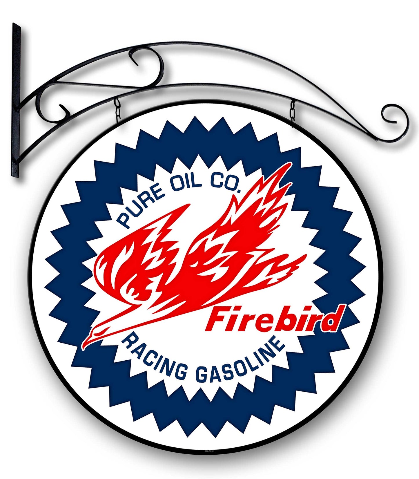 Firebird Gasoline Dbl Sided W Hanger 24 X 24