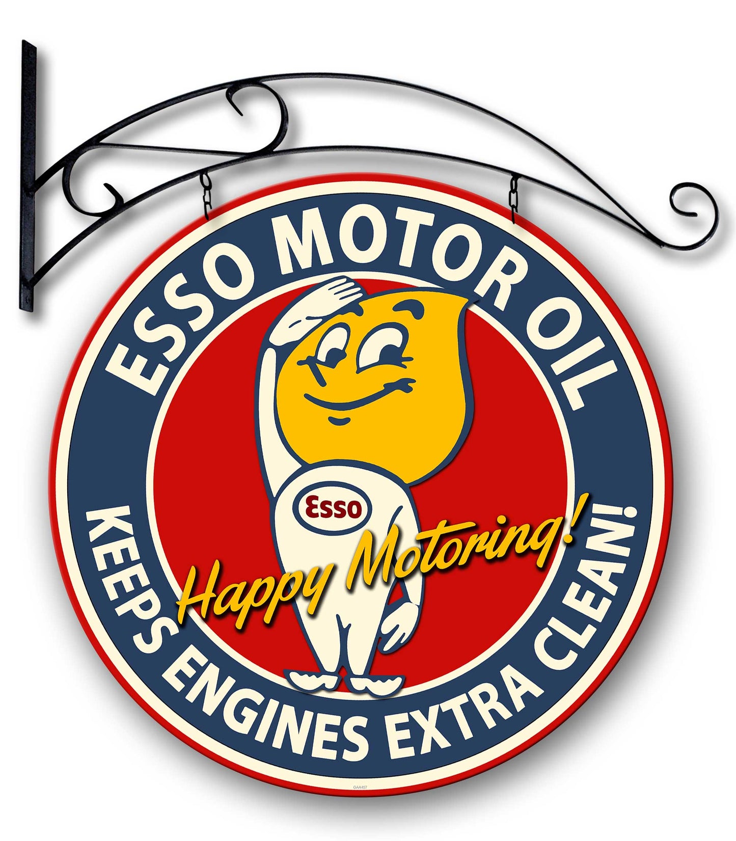 Esso Dbl Sided W/Hanger 24 X 24
