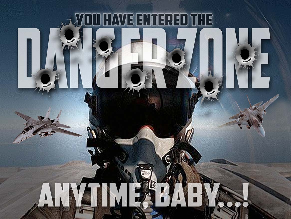 Danger Zone No 1 16 X 12