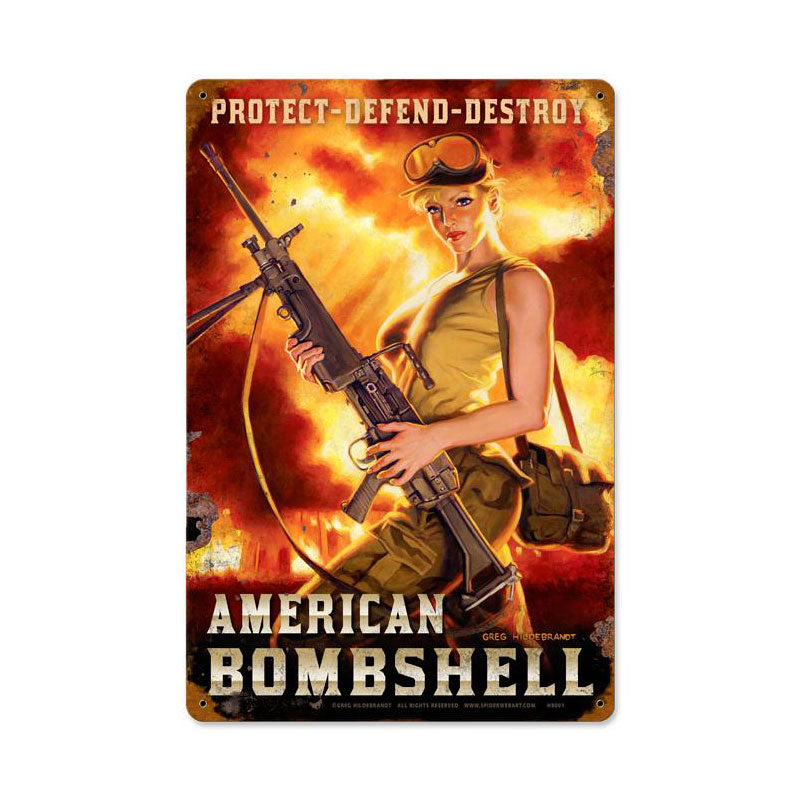 American Bombshell 12 x 18