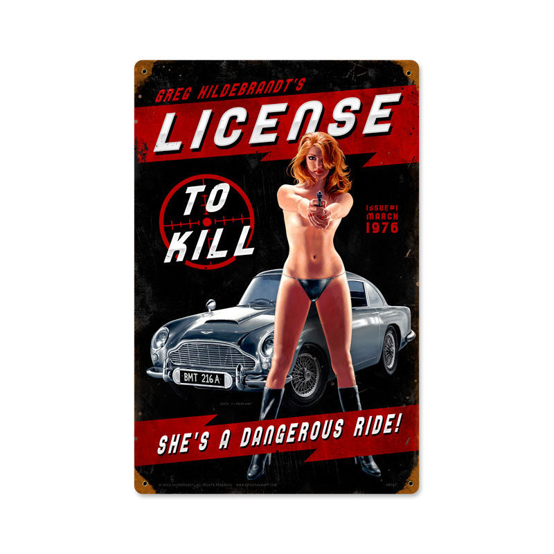 License To Kill 12 x 18