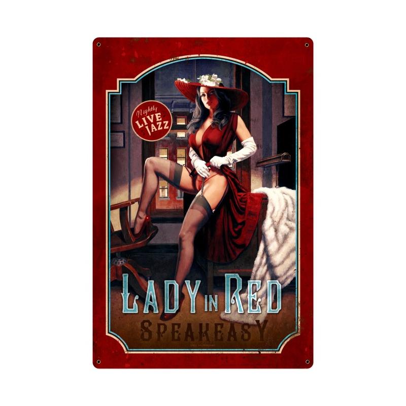 Lady In Red 24 x 36