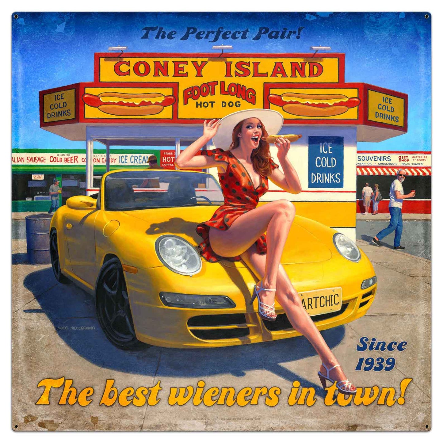 Coney Island 36 x 36