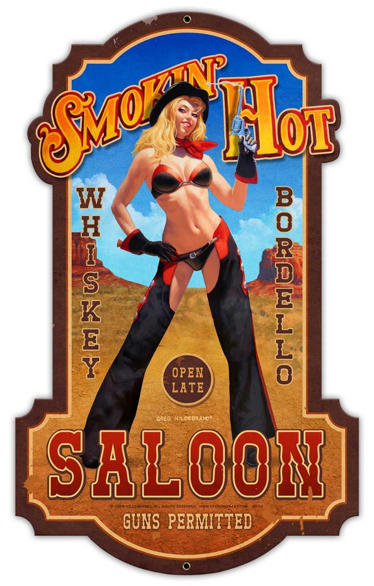Smokin' Hot Saloon 15 x 24