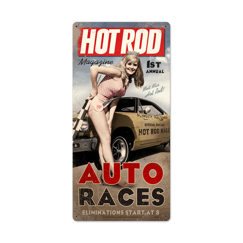 Auto Races 12 x 24