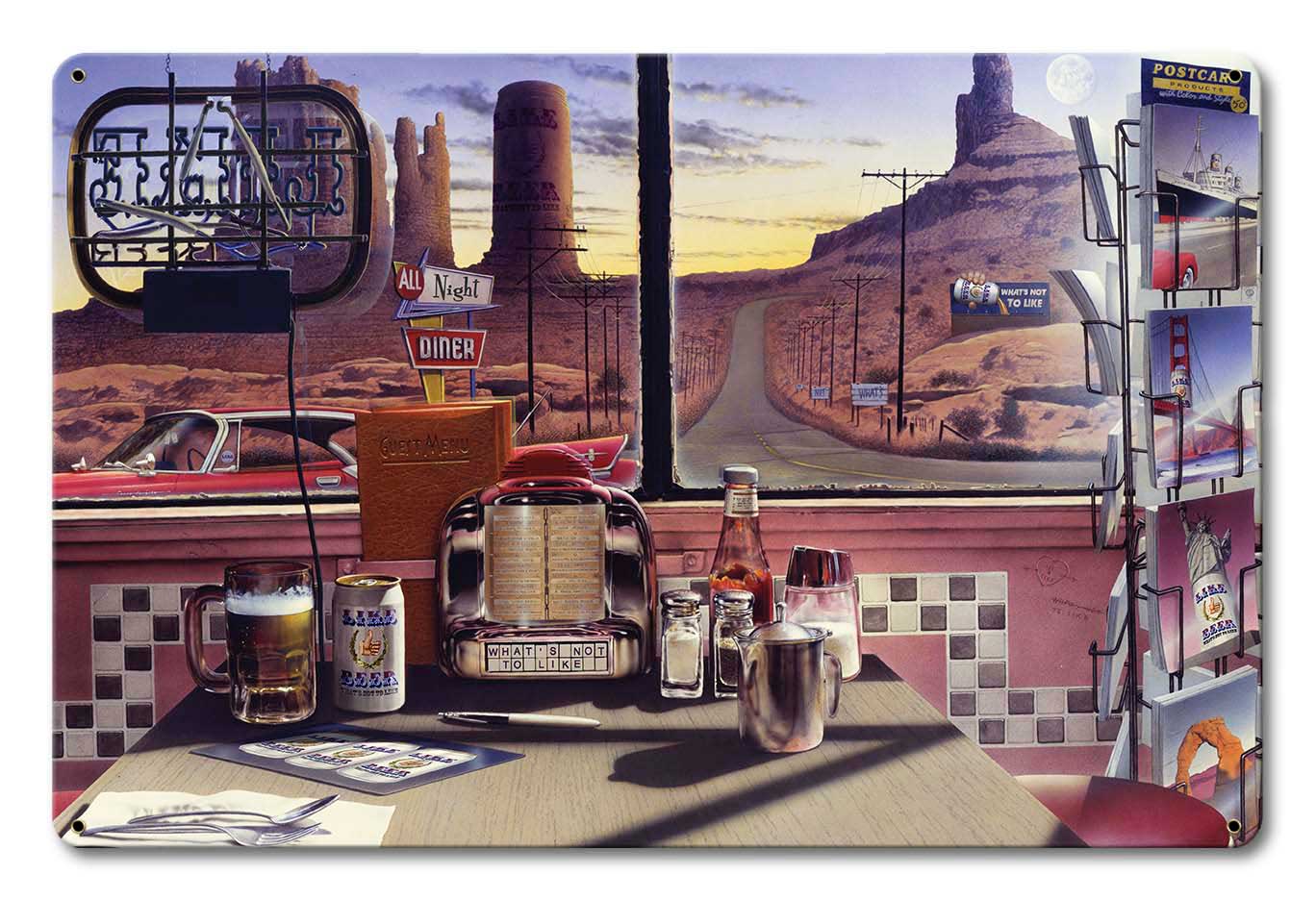All Night Diner 18 x 12