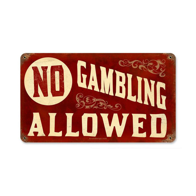 No Gambling 8 x 14