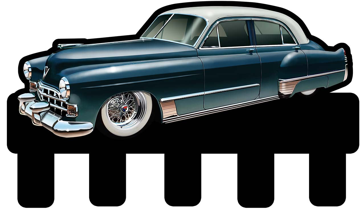 Blue Pontiac Key Holder 18 x 10