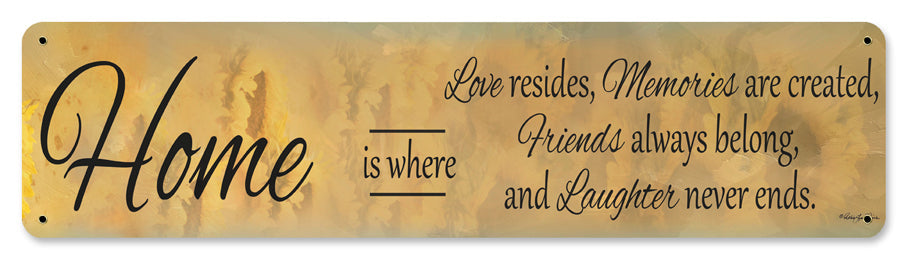 Home Is Where Love Resides 20 X 5