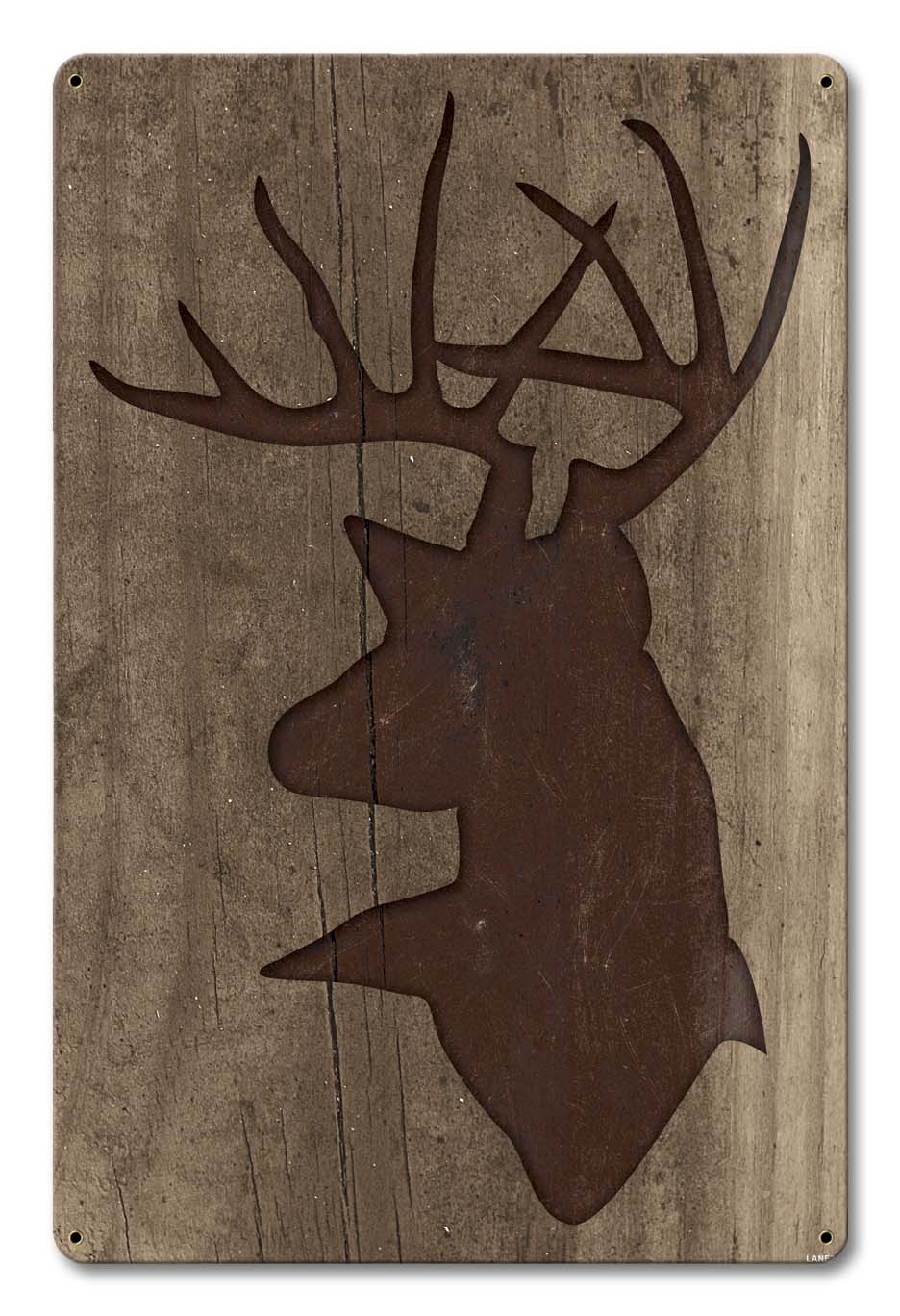 Stag Wood 12 x 18