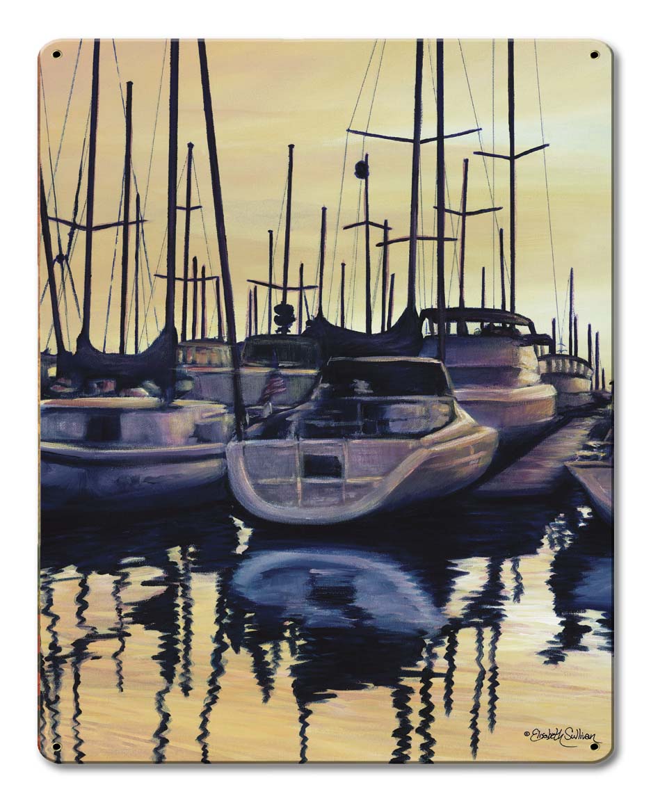 Sailboats In The Harbor 12 x 15