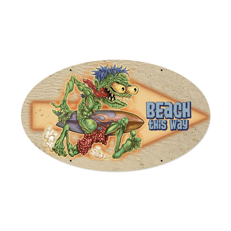 Beach This Way 24 x 14