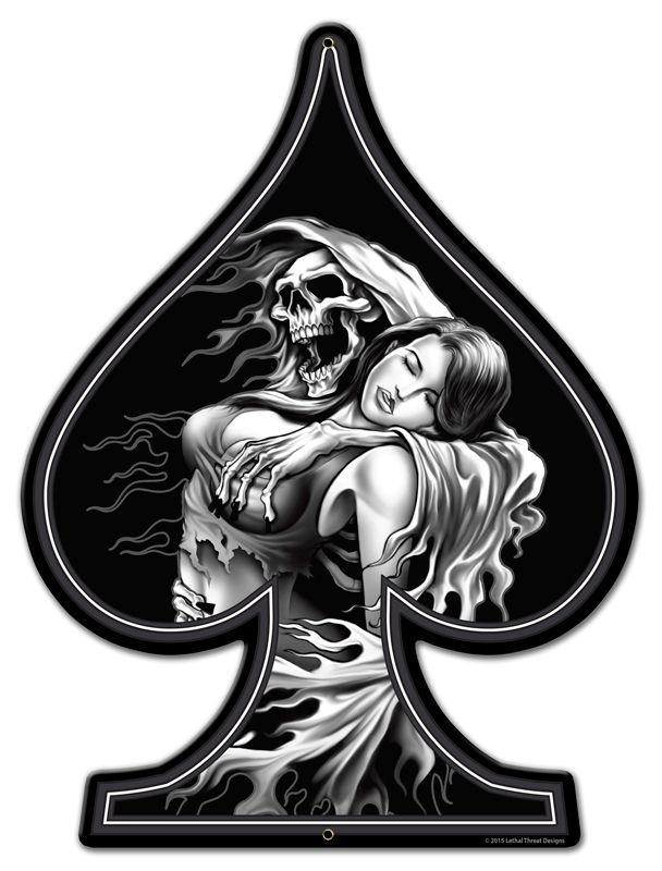 Spade Reaper Girl 18 x 24