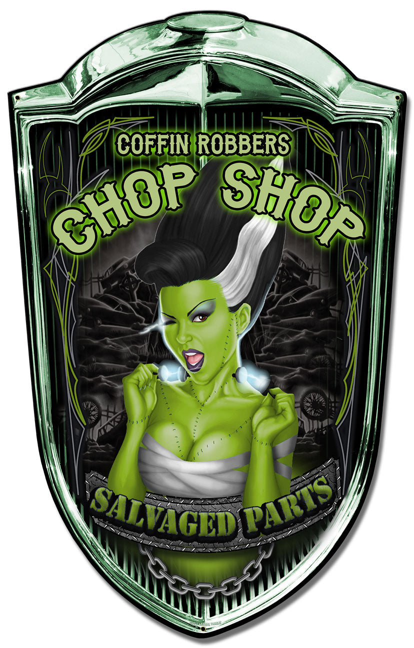 Grill Chop Shop Babe 24 x 36