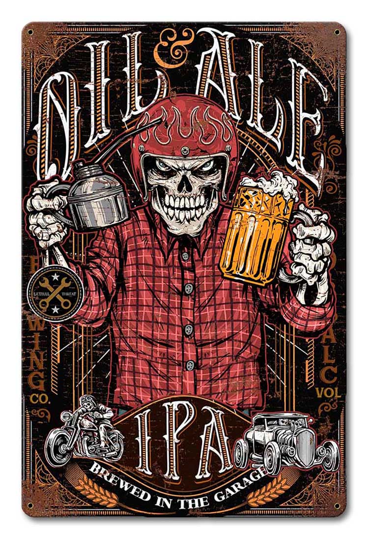 Oil and Ale 12 x 18