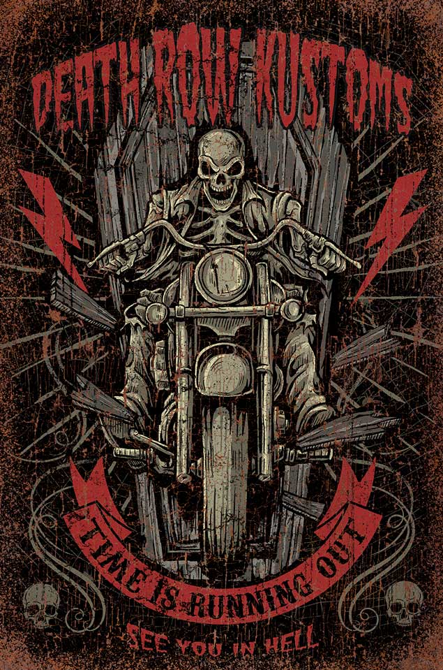 Deathrow Kustoms 12 x 18