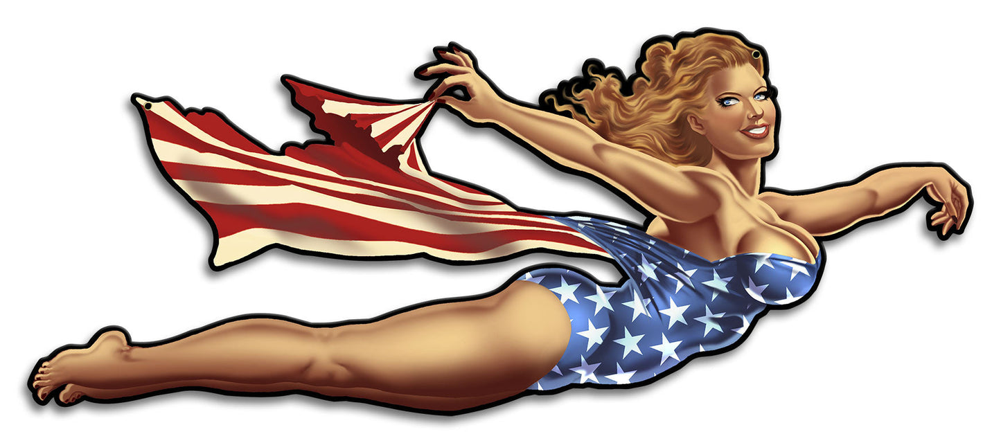 Lady America Right 23 x 10