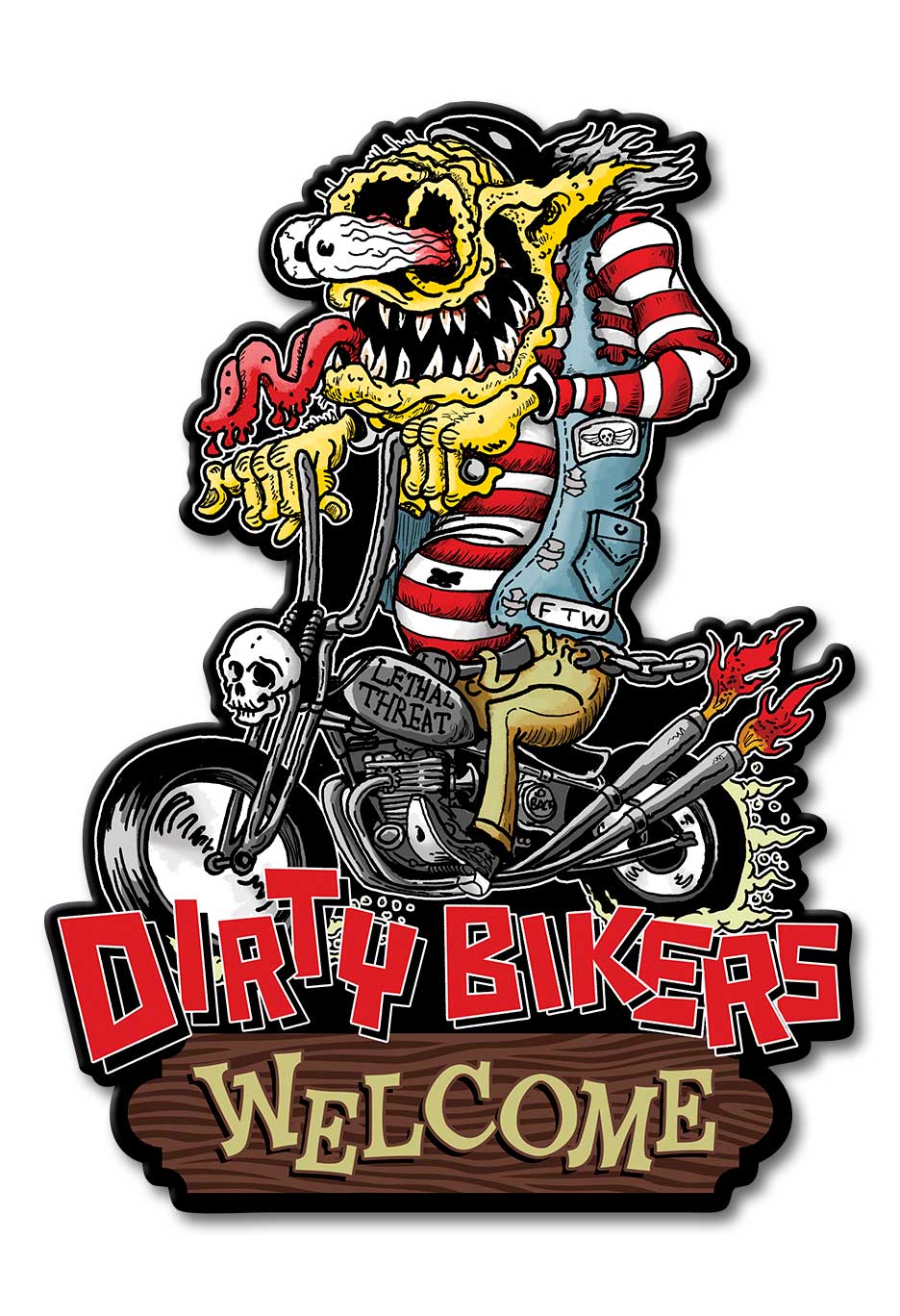 Dirty Bikers 12 x 16