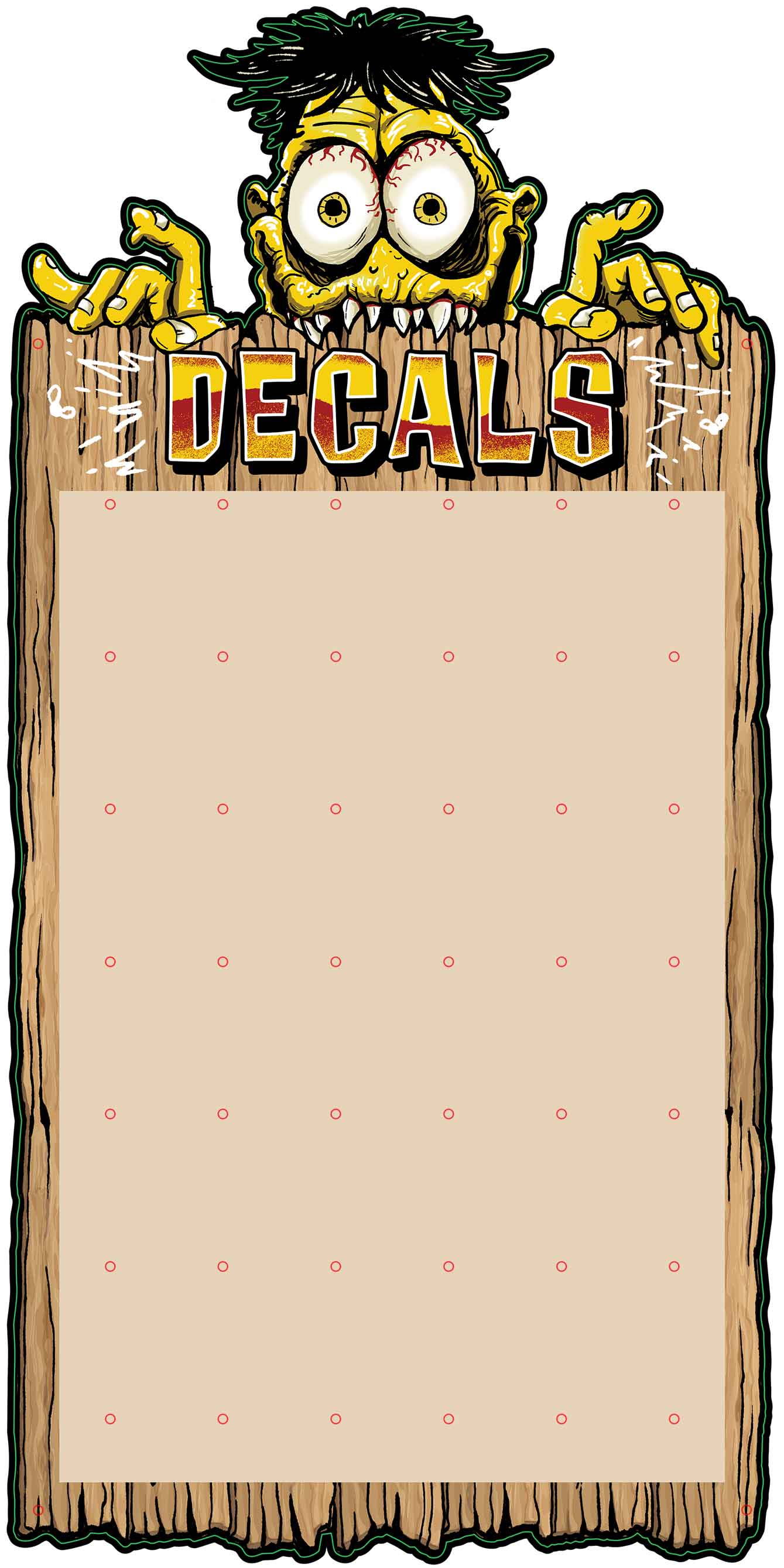 DECAL METAL DISPLAY 1 23 X 46