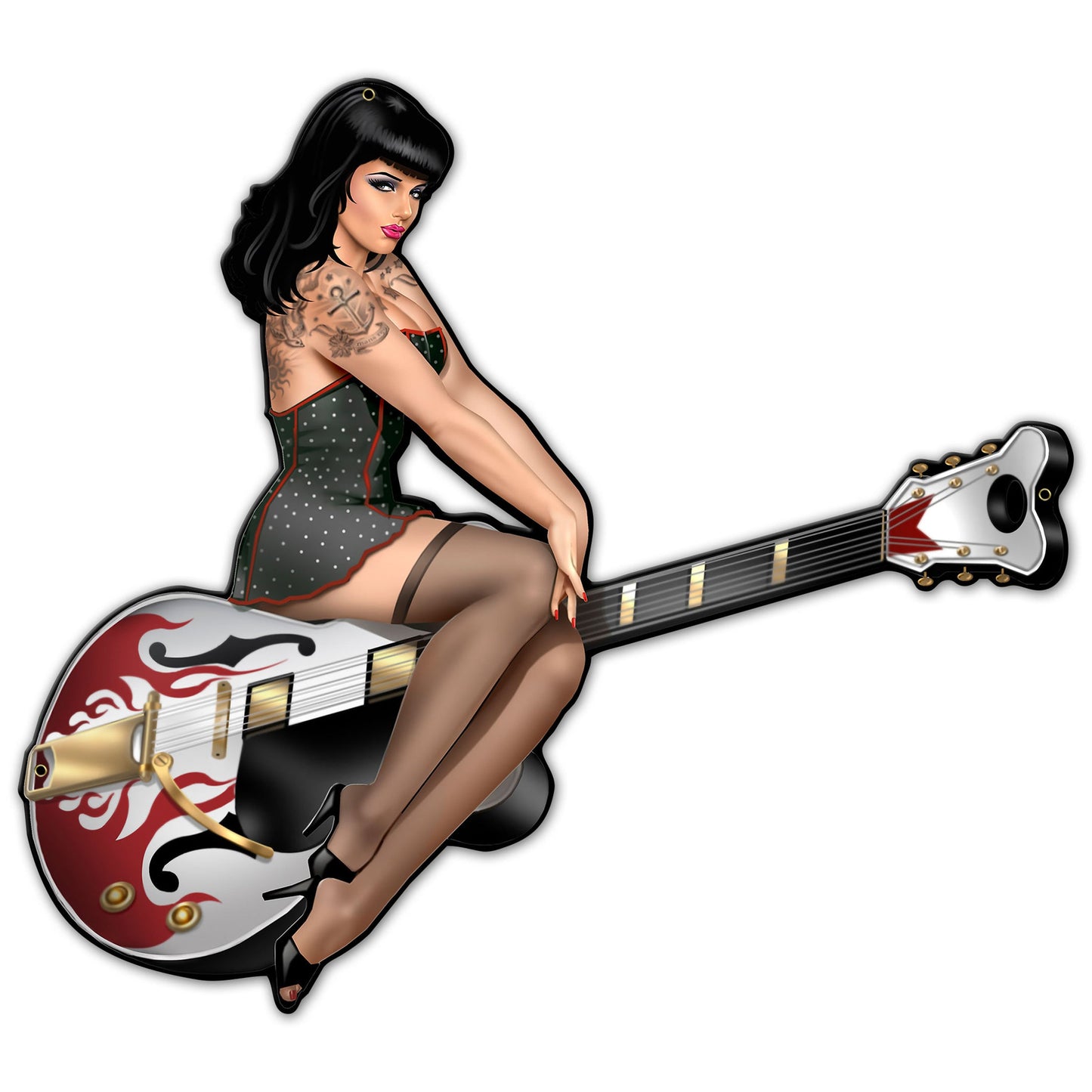 Guitar Girl 28 X 25
