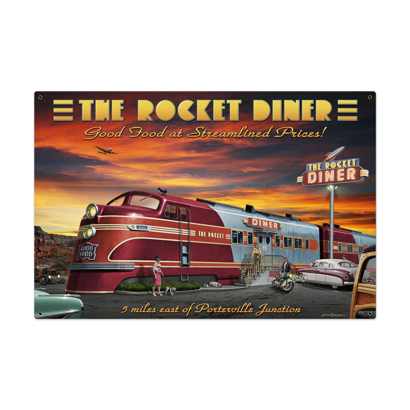 Rocket Diner 36 x 24