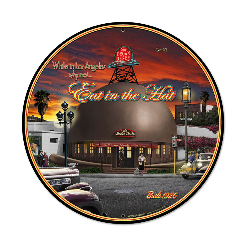 Brown Derby 28 x 28